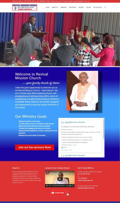 Revival Missions Church Website